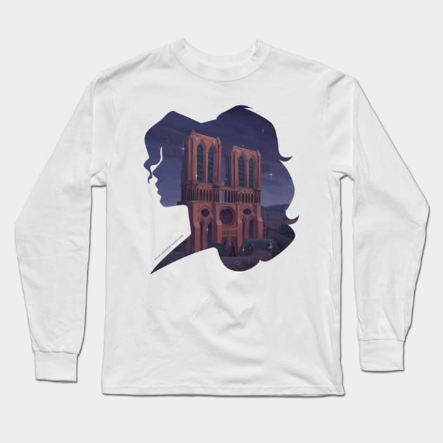 Seine Castle Long Sleeve T-Shirt by ArtOfUrbanstar